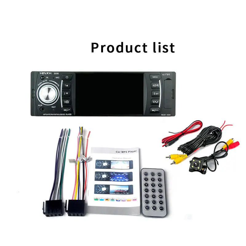 hot sale original factory 4.1 inch one din car radio player with BT mp3 mp5 car monitor 4018