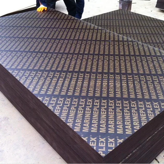 1220x2440mm 18mm Marine Black Film Faced Plywood Hardwood Concrete Plywood