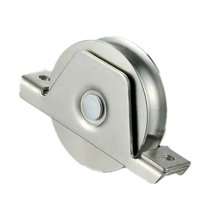 U Groove Steel Groove Wheel Heavy Duty Track Wheel Rigid Caster Sliding Gate Roller Wheel with Bearing for Swing Sliding Gate