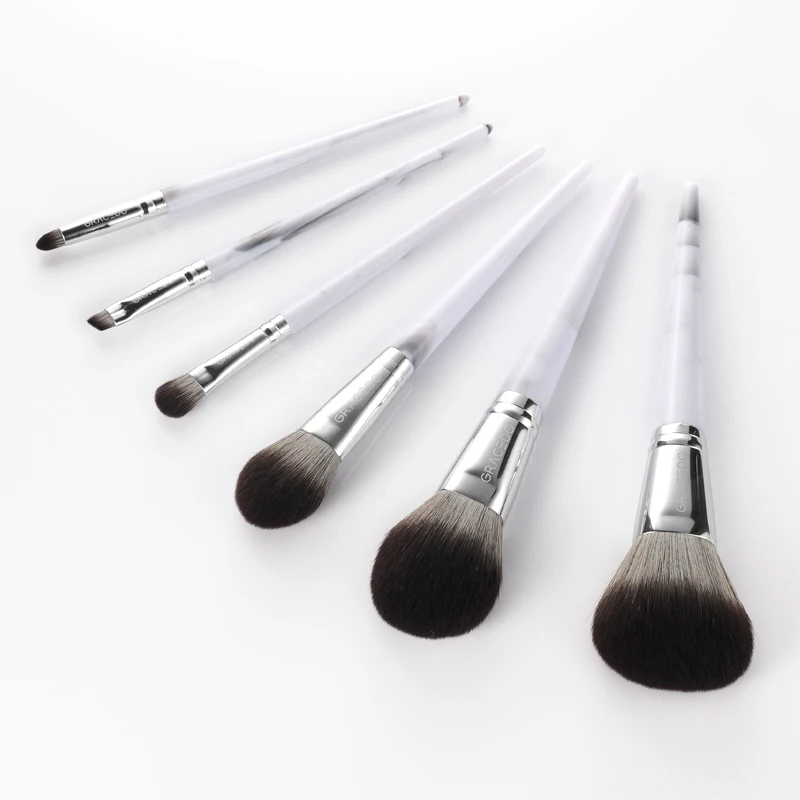Manufacturers Spot Delivery Marble Handle Cosmetic professional Makeup Brushes Set