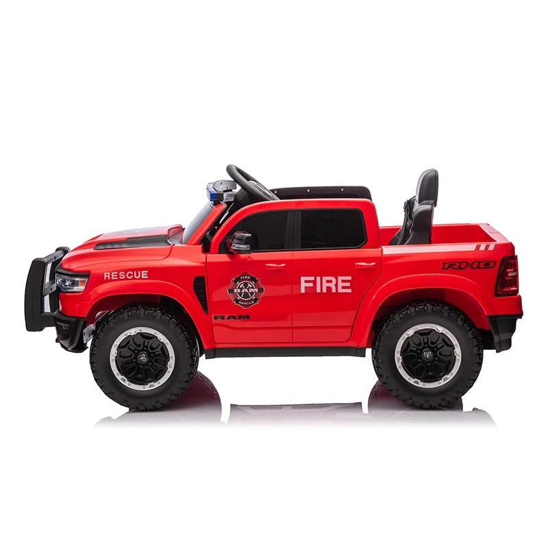 Licensed RAM 1500 RHO Fire Rescue Super Truck 12V Kids Ride On Car Electric Ride on Toy Car Electric Car For Kids to Drive
