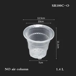 Plastic Flower Pots 5/6/7 Inch Clear Orchid Pot Flower Container Plant Seedling Nursery Pots Planter Home decoration