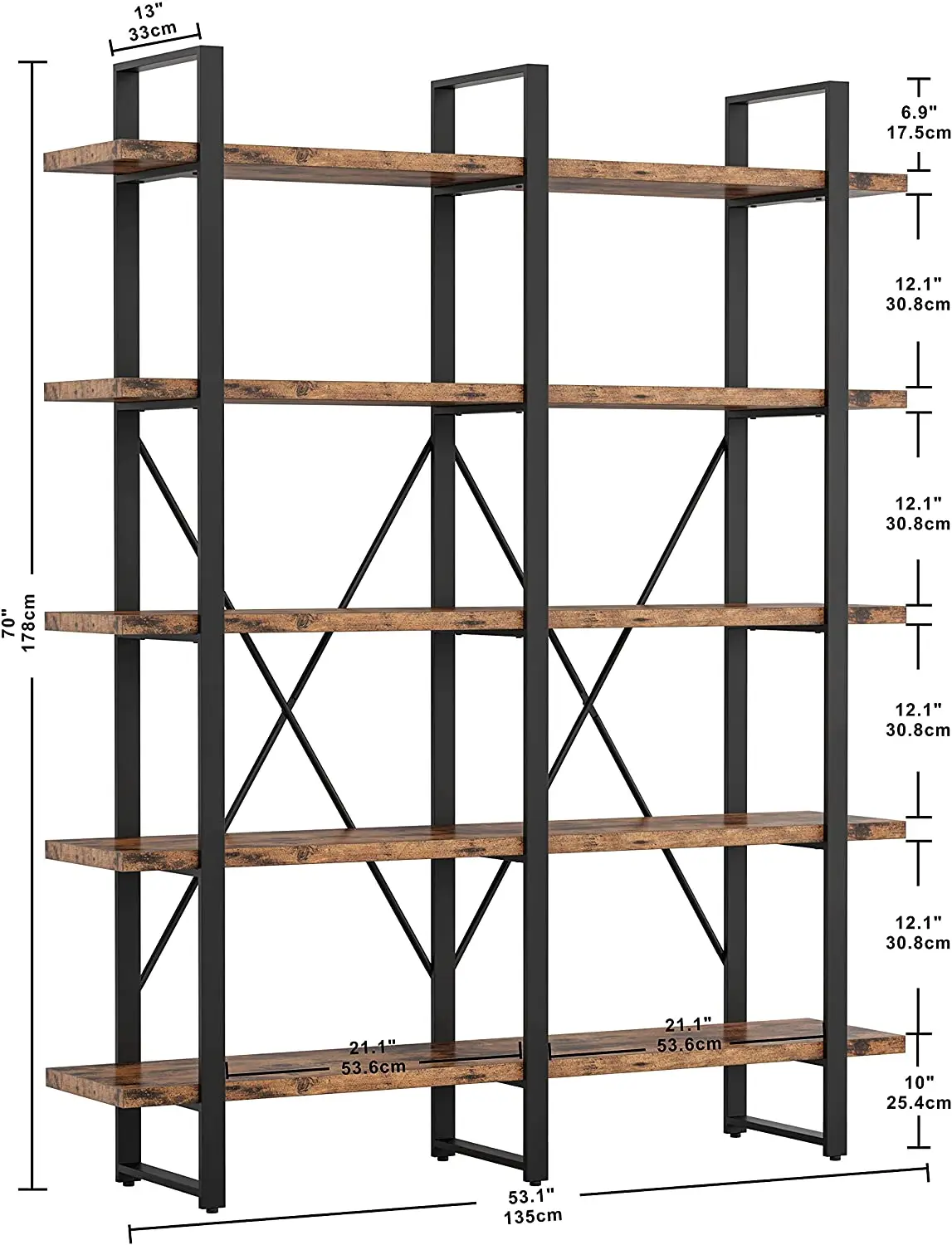 Деревянный двойной металлической Экономия пространства 5 ярусов для хранения из нержавеющей стали книжной полкой угловой шкаф