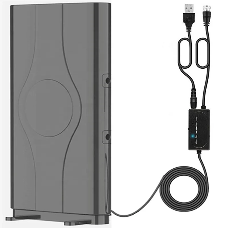 Digital Indoor Outdoor 220 Miles Antenna Amplified Tv Antenna with 36ft Coax Cable Support Fire Tv Stick and Old Tv