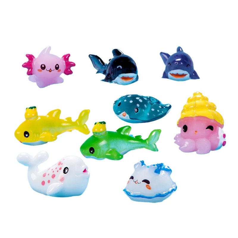 chunjun Marine animal Hammerhead Sea hare dolphin Crocodile tortoise Lemon shark Hexagonal dragon white Narwhal ray octopu