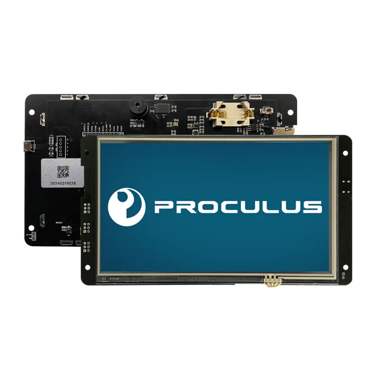 Proculus 7inch Embedded hmi Touch Screen Panel intelligent serial port LCD Display resistive Touch screen TTL Lcd Modules