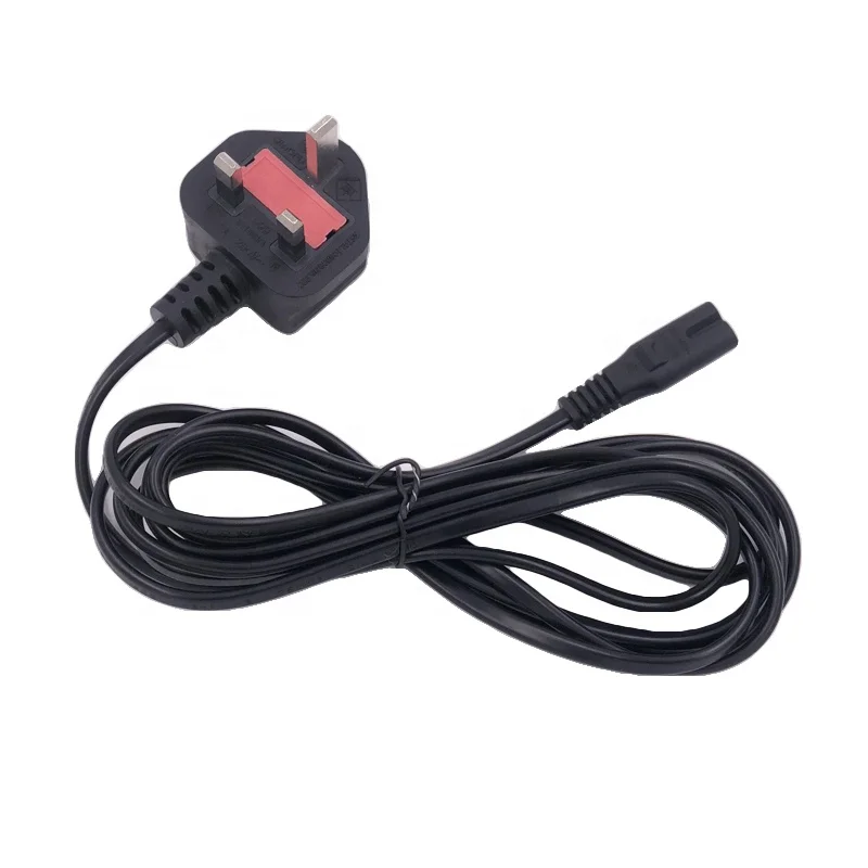 BS1363 Standard Fused Plug to IEC C7 UK Power Cord