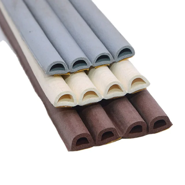 5M/10M/12m Rubber Seal Weather Strip Foam Sticky Tape Door Window Draught Excluder