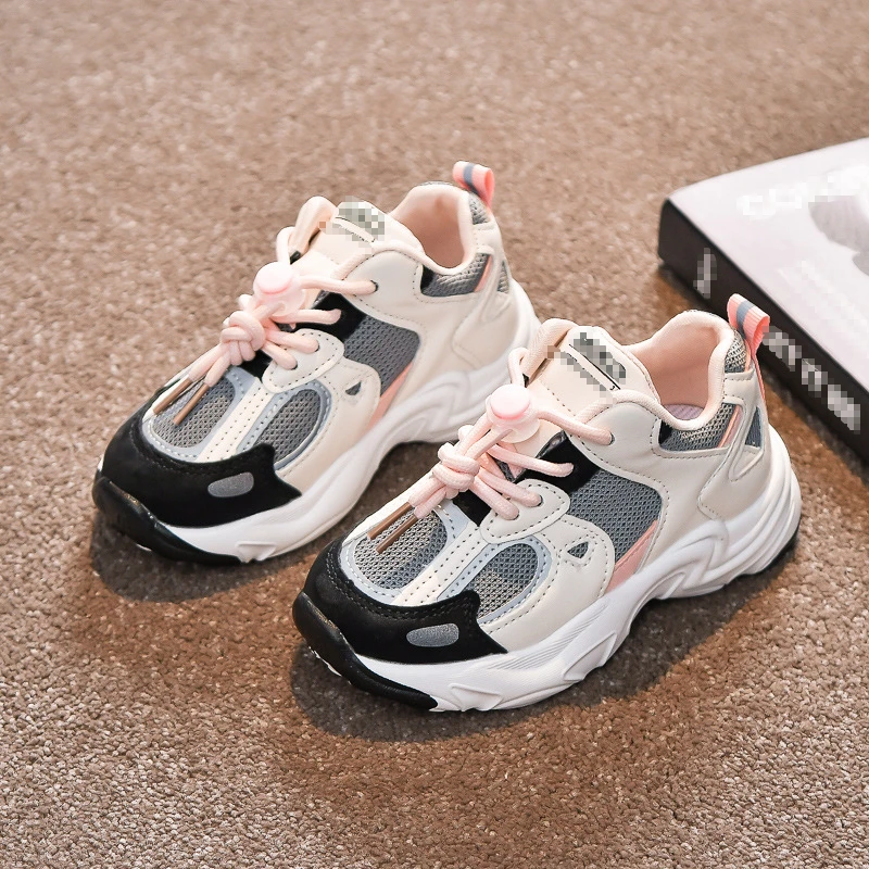 High Quality Children Girls Flat Shoes Loafer Walking Casual Sneakers Luxury Design Fashion Sneakers for Kids