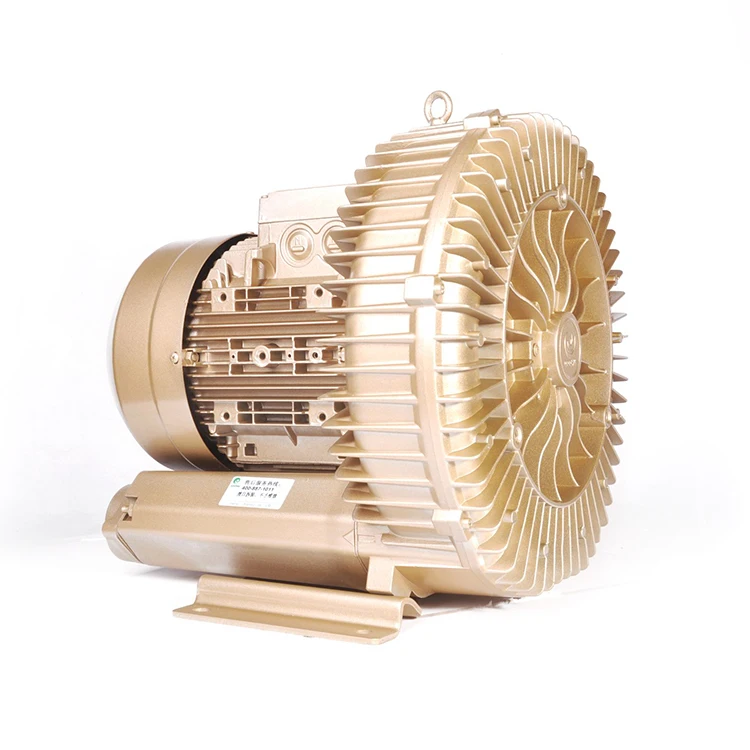 Регенеративная воздуходувка высокого давления 5,5 кВт 7,5 л.с., вакуумный воздушный насос с кольцом, 12CFM, воздуходувки с боковым каналом