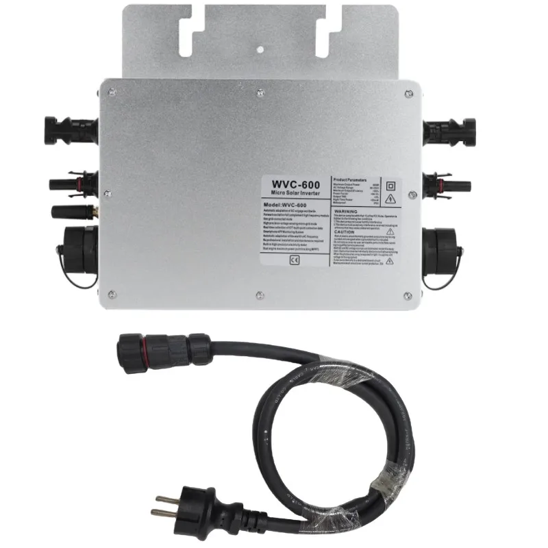 600W Solar Inverter wvc 600 inverter  Micro Inverter WVC-600 Series Cable H07RN-F 3G1.5 5M Schuko Cable Balcony Solar System