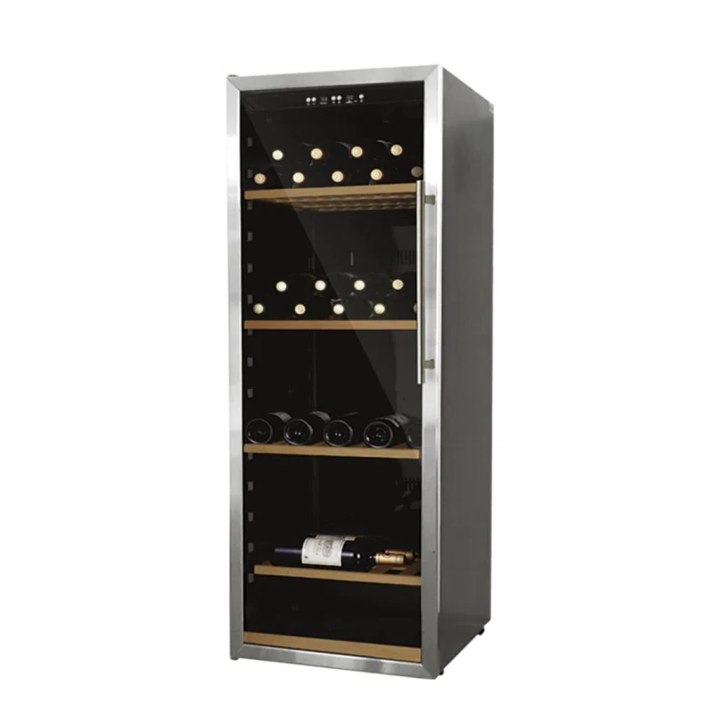 151 Bottles Stainless Steel Portable Wine Fridge Dual Zone Wine And Beverage Coolers