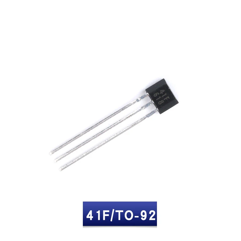 Magnetic sensor Hall effect switch 41F/TO-92 in-line bipolar Hall component sensor used in electric vehicle motors, etc.