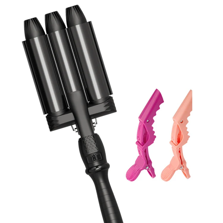 Private Label Titanium Ion Crimping Iron And 450 Degree Mermaid Wand Curler Mermade Hair Waver/