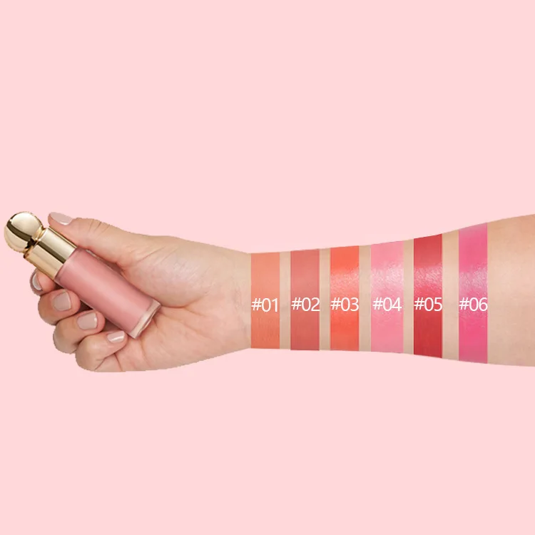 New Arrived High Pigmented Creamy Soft Highlight Blush Custom Logo Vegan Cruelty Free Great Quality Private Label Liquid Blush