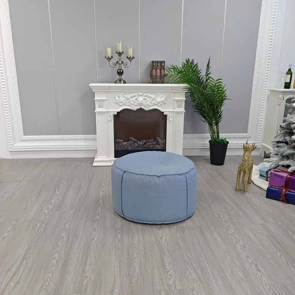 Recyclable end table Living Room eco-friendly furniture Indoor Round Paper Bean Bag Footstools indoor furniture,round bean bag