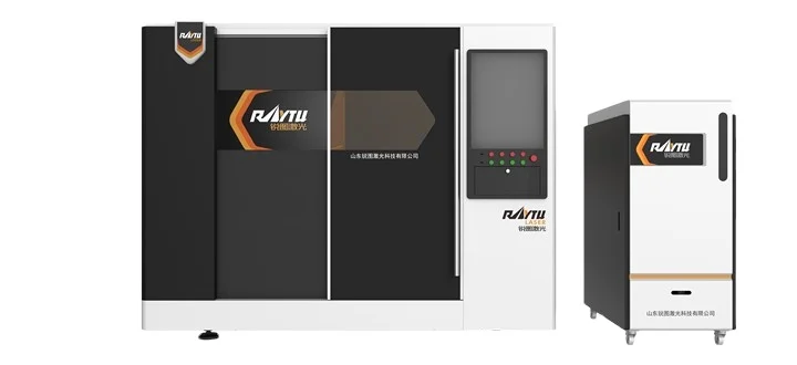 Raytu Лазерная энергосберегающая Закрытая коммутационная платформа волоконно-лазерная машина для резки