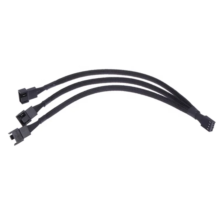 1 до 3х 4х-контактный кабель-удлинитель для 3 способа 4-контактный процессор ШИМ чехол охлаждающий вентилятор разветвитель питания адаптер