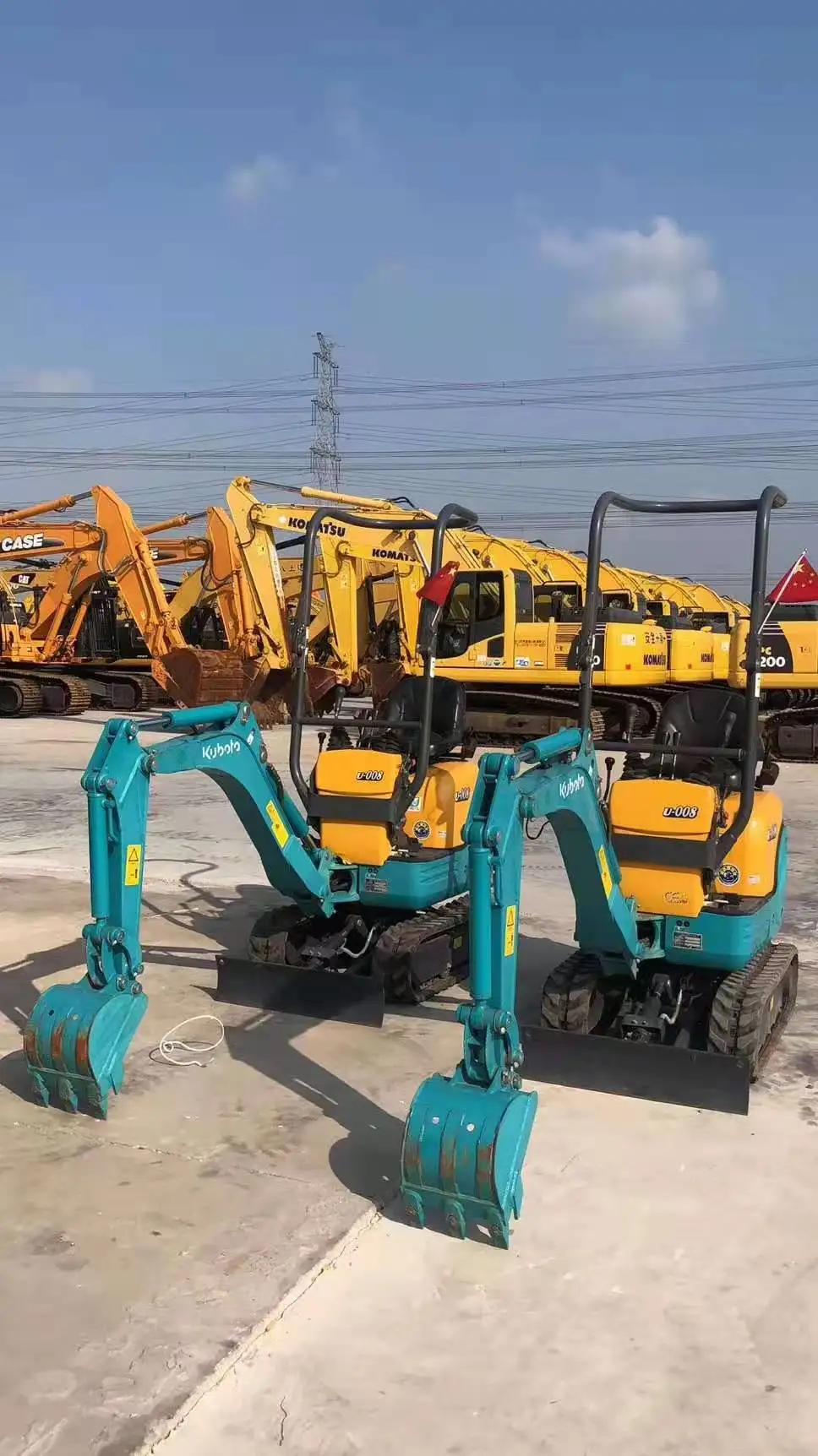 used mini excavator Kubota U008-3 hydraulic 1 ton track digger cheap price with 1 year warranty after sales original Japan