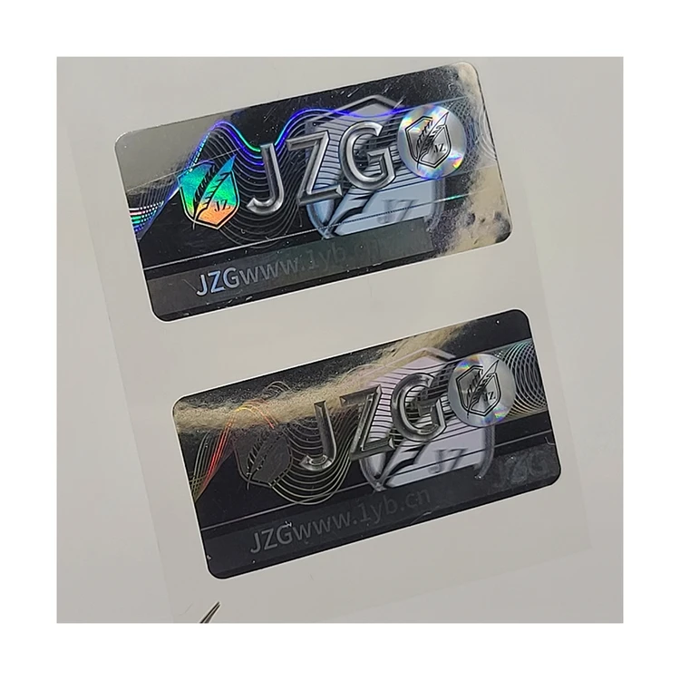 Glossy Die Cut Holographic Sticker Custom Waterproof Hologram Cutting Printed Logo Labels
