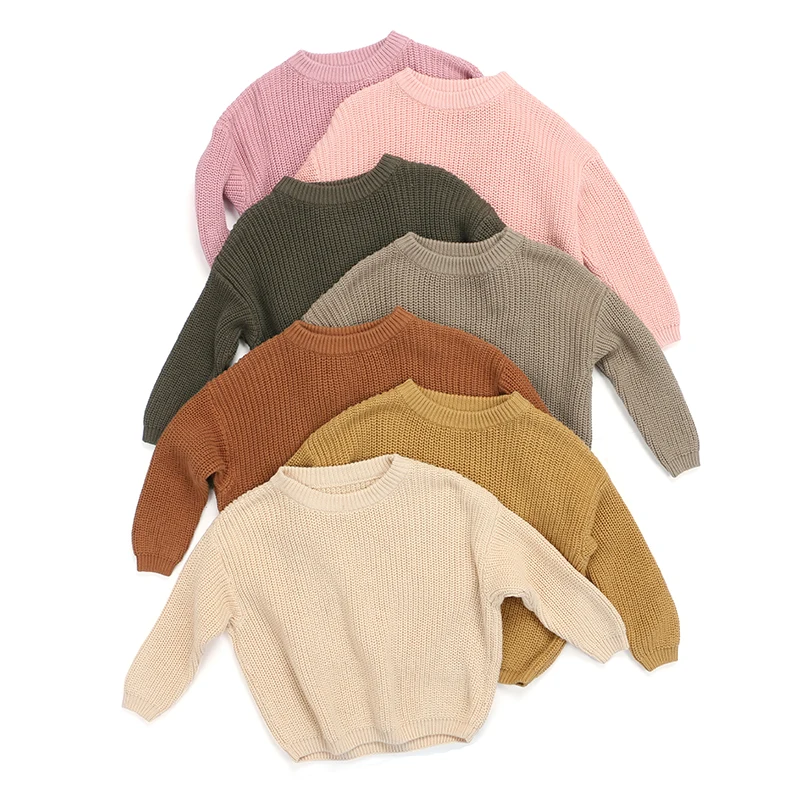 RTS Boutique Baby Winter Pullover Kids Unisex Oversized Jumpers Knit Sweater