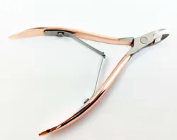 Rose Gold Cuticle Nipper Double Spring 6mm Jaw Stainless Steel Nail Cuticle Trimmer