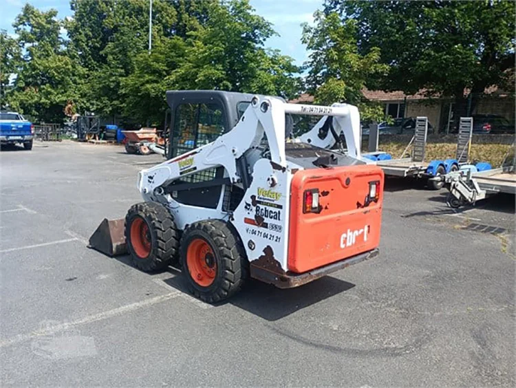 Secondhand small Bobcat skid steer loader S530 original USA  mini front loader usado botcat wheel  bob cat used 530 machine
