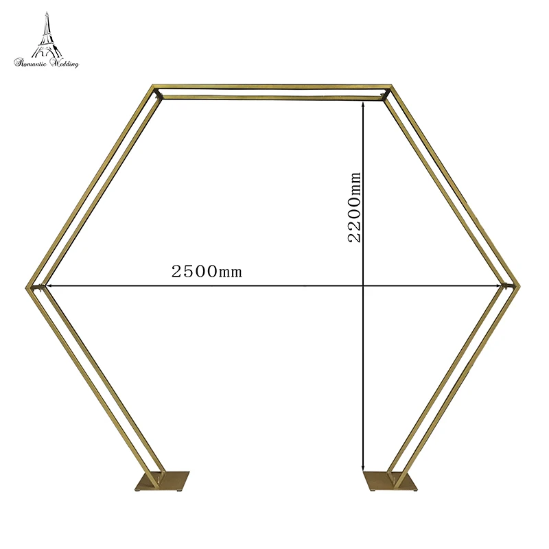 1 шт. романтический свадебный новый дизайн Шестигранная Арка свадебные фоны для свадебного украшения сценическое украшение