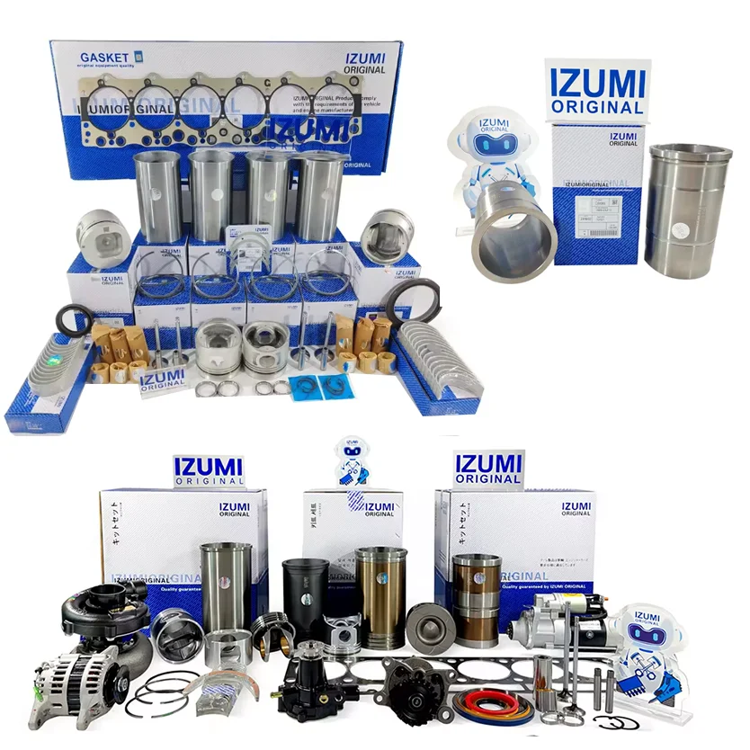 IZUMI ORIGINAL 10PC1 10PD1 10PE1 Diesel Engine Parts Overhaul Rebuild Repair Liner Kit for ISUZU