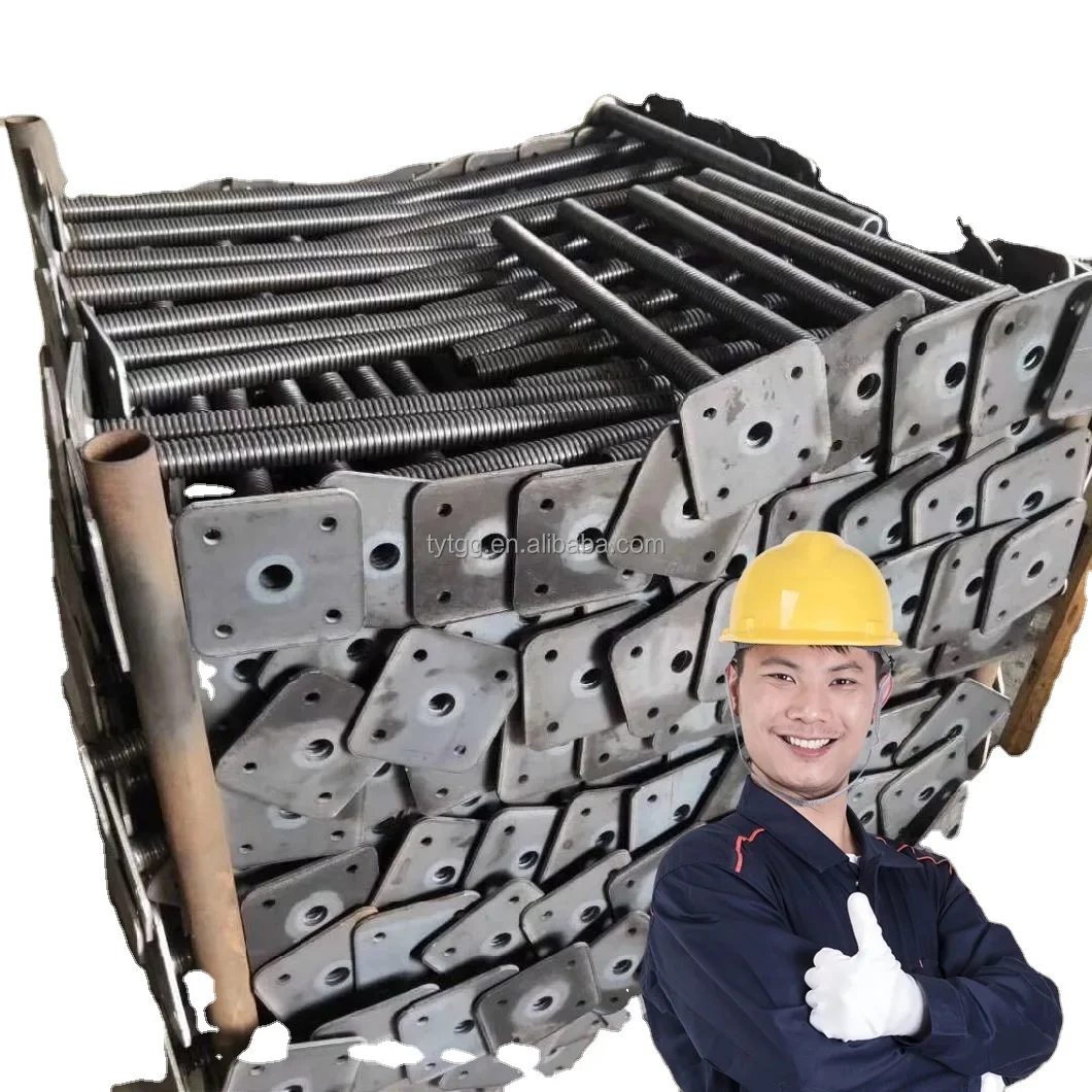 Базовый домкрат для строительных лесов, основание домкрата, Оцинкованное основание и винт для строительных лесов