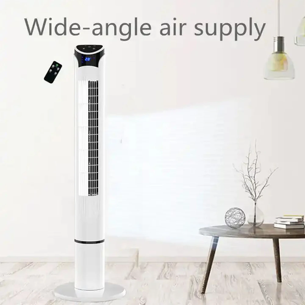 40 Inch Tower Fan  Quiet Oscillating Bladeless Fan with Remote 3 Speeds 3 Modes LED Display 12H Timer Floor Standing