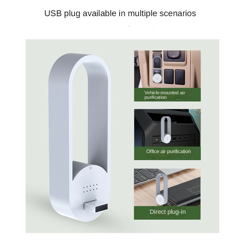 Best Home Portable Air Purifier Multifunction USB Air Cleaner Uvc Negative Ions Filter Air Purifier