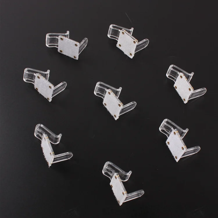  plastic table skirt clip sticker small size desk cloth tableware decor 100 pcs per