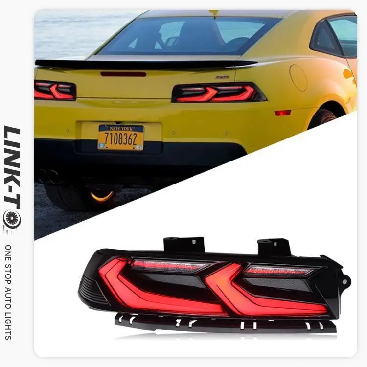 LINK-TO Corvette C8 Style LED Sequential Tail Lamp 2014 2015 5th Gen Taillights For Chevrolet Camaro