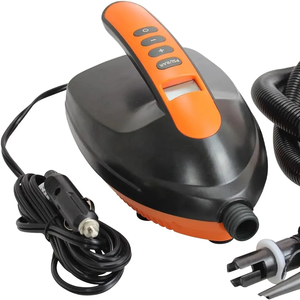 SUP Electric Air Pump, 12V Digital LCD Sup Electric Portable Pump for Paddle Board, Inflatable Tent, Boats, Pool
