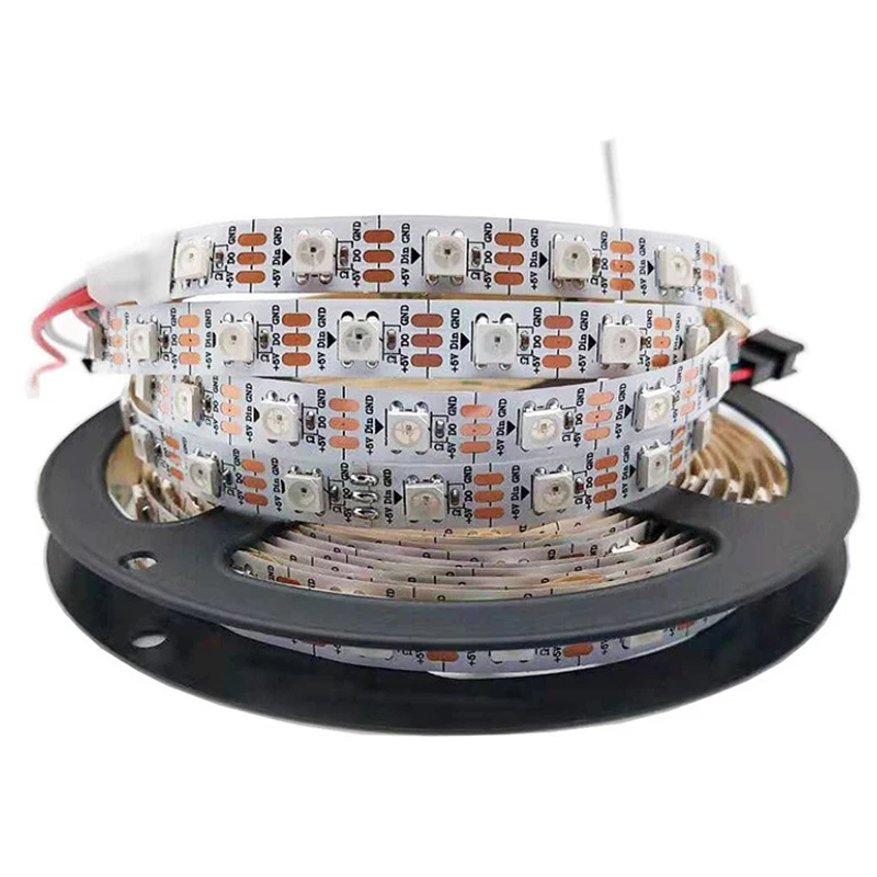 Светодиодные полосы 5 В ws2812b белый pcb Черный 30led 60led высокая яркая светодиодная лента