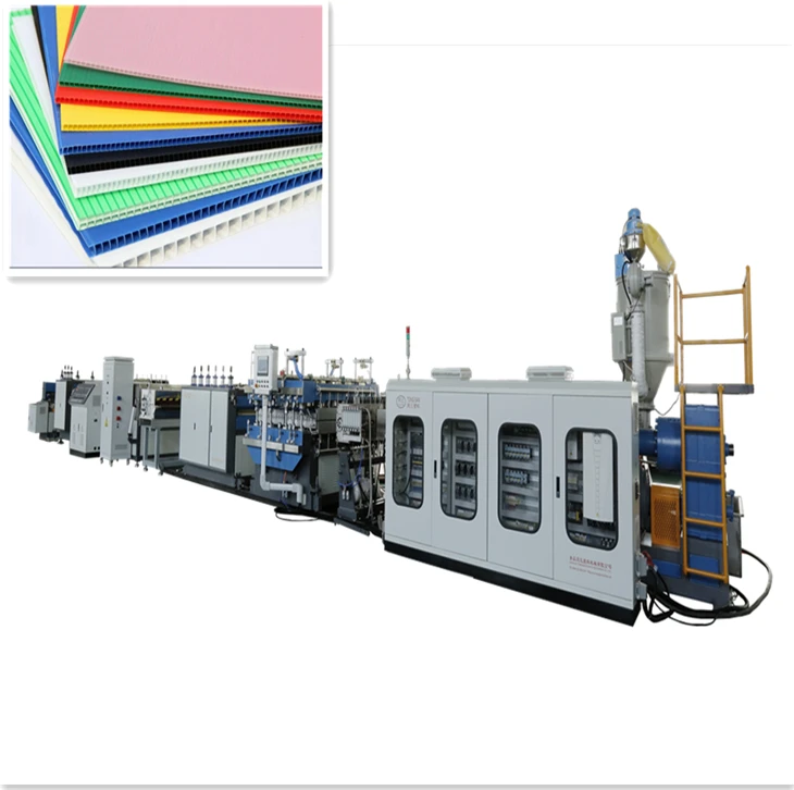 PP Sheet board production line/ plastic corrugated sheet board  plastic box production line