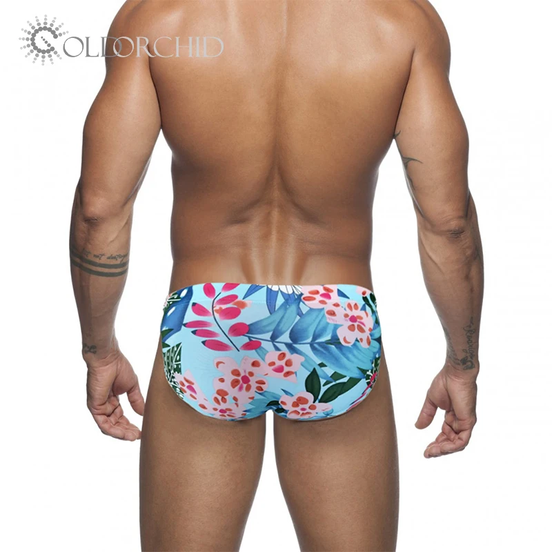 Custom Print Swimwear Bikini Swimwear Short Briefs Swimsuit For Men