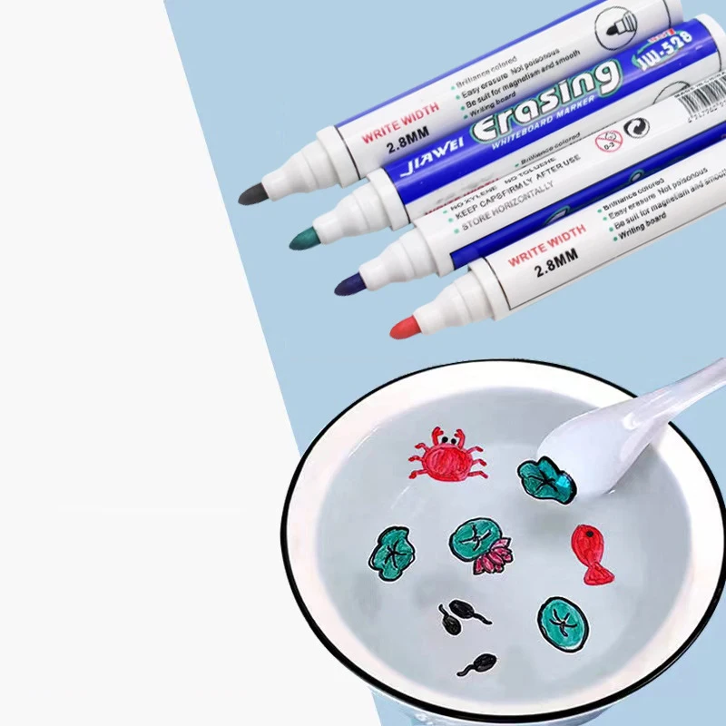 Акварельные поплавковые цветные маркеры для детей, магические маркеры, белая доска