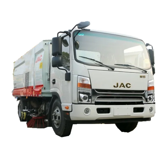 JAC 154hp 6 Wheels Runway Street Road Highway Airport Vacuum Road Cleaning Truck 4.3 Cubic Meter Sweeping Cleaning Truck