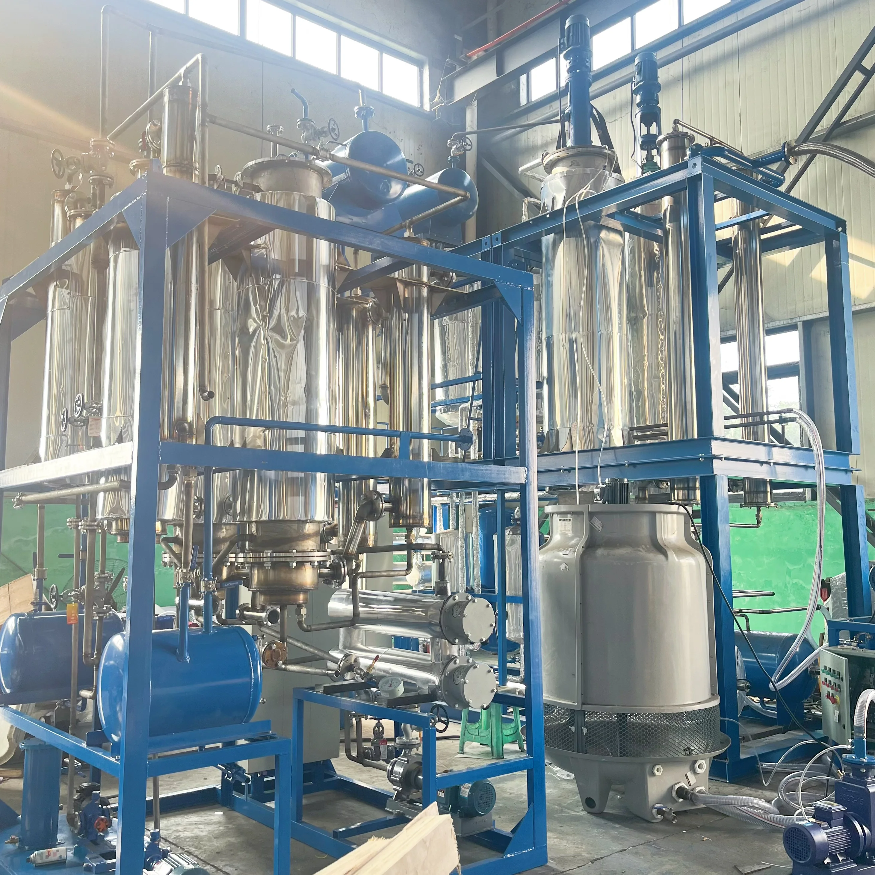 recycling black motor oil machine vacuum distillation for waste oil
