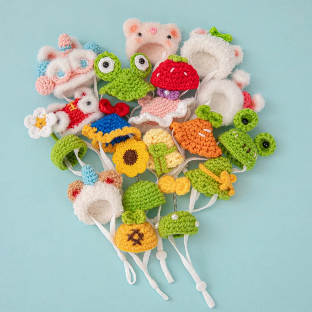 LM0138M Handmade Hamster Pet Hat Small Pet Hat Flower Branch Mouse Clapping Hat Cute Headpiece Parrot Head Cover