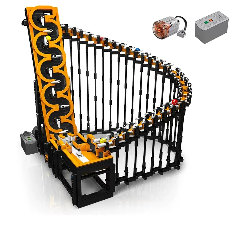 Строительные блоки Mould King 26008 арфский шар Мраморная пробежка GBC с мотором Moc креативная научная модель технические игрушки для комплектов