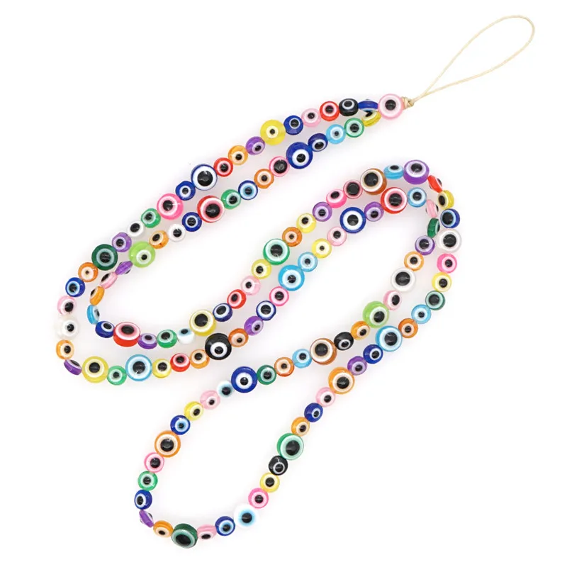 Customize Phone Pearls Beads Chains Beaded Charm Acrylic beads Phone Charms for women