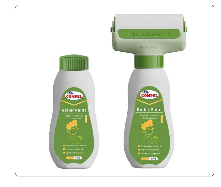 Large Capacity Odorless Roller Paint Interior Wall Coating Self-Brushing Wall Renovation Repair Paint