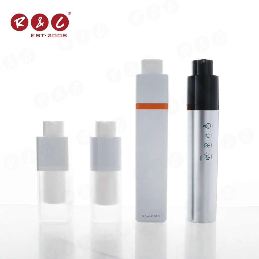 Airless Bottle 75 Ml Pp 250Ml Airless Lotion Bottle Airless Alcohol Spray Bottle Square