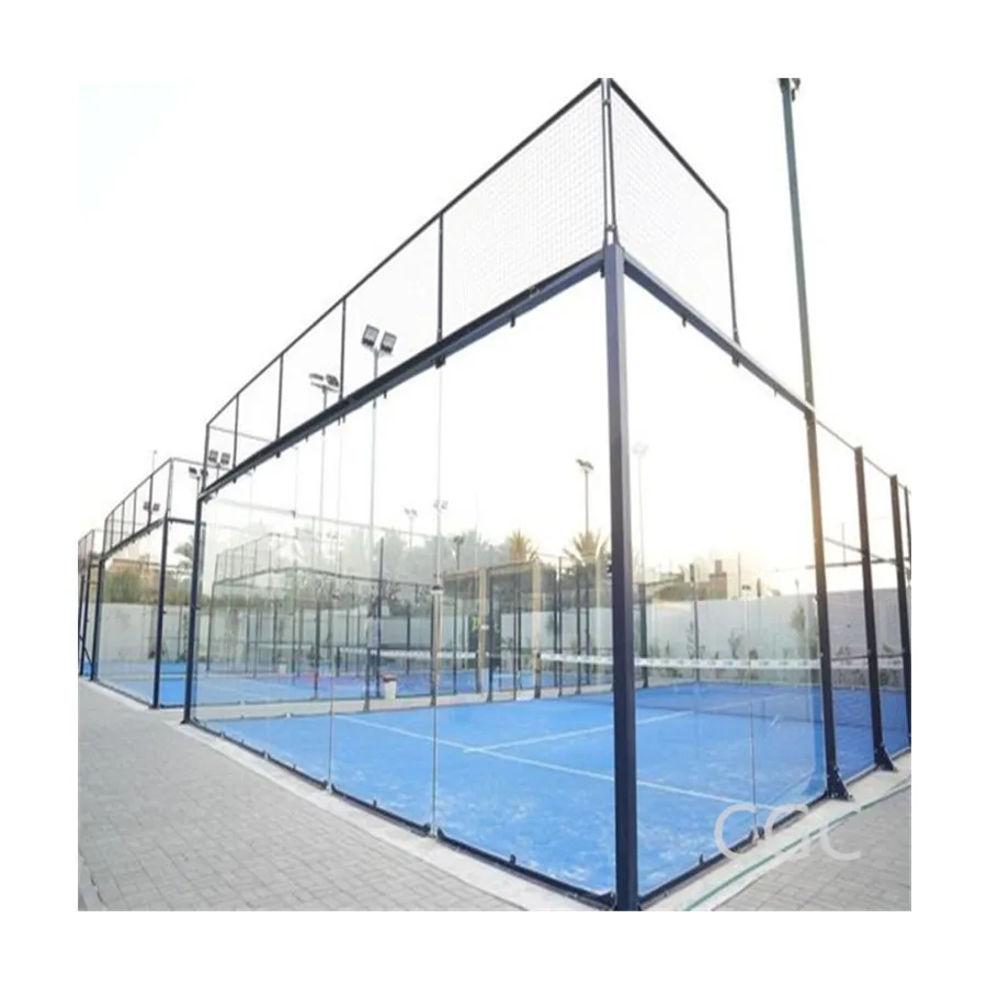 Professional custom panoramic paddle net padel tennis court tennis training