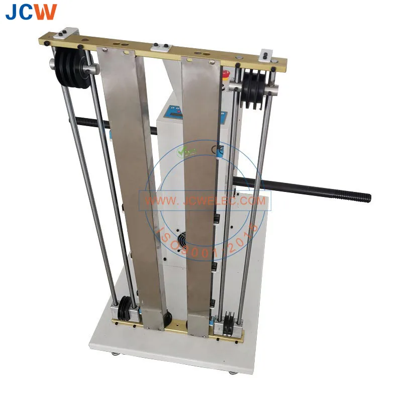 JCW-WP03 Double Rolls wire tube take-up and pay-off machine automatic cable unwinder wire feeder