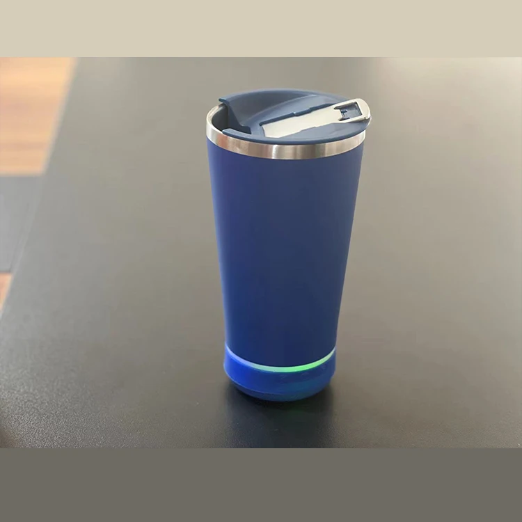Подгонянная цветная музыкальная чашка с Usb-зарядкой интеллектуальный стакан водонепроницаемая из нержавеющей стали изолированная для динамиков