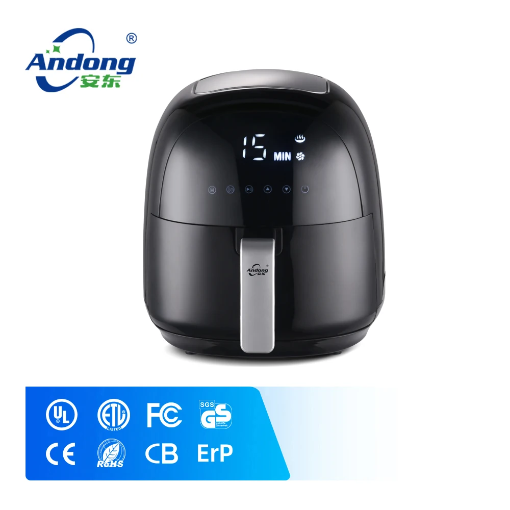 Andong New design Electric Deep Fryer Timer Temperature Control Power Oil Free Air Fryer